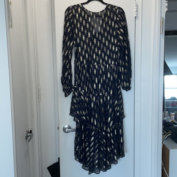 LoveShackFancy navy & gold brand new dress - Picture 8 of 9